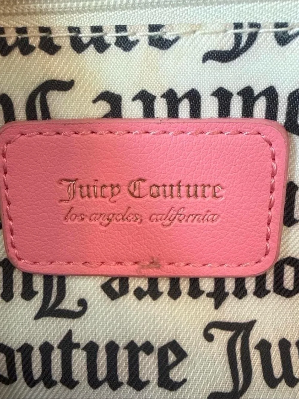 Juicy Couture Hot Pink Mini Backpack with Gold Hardware